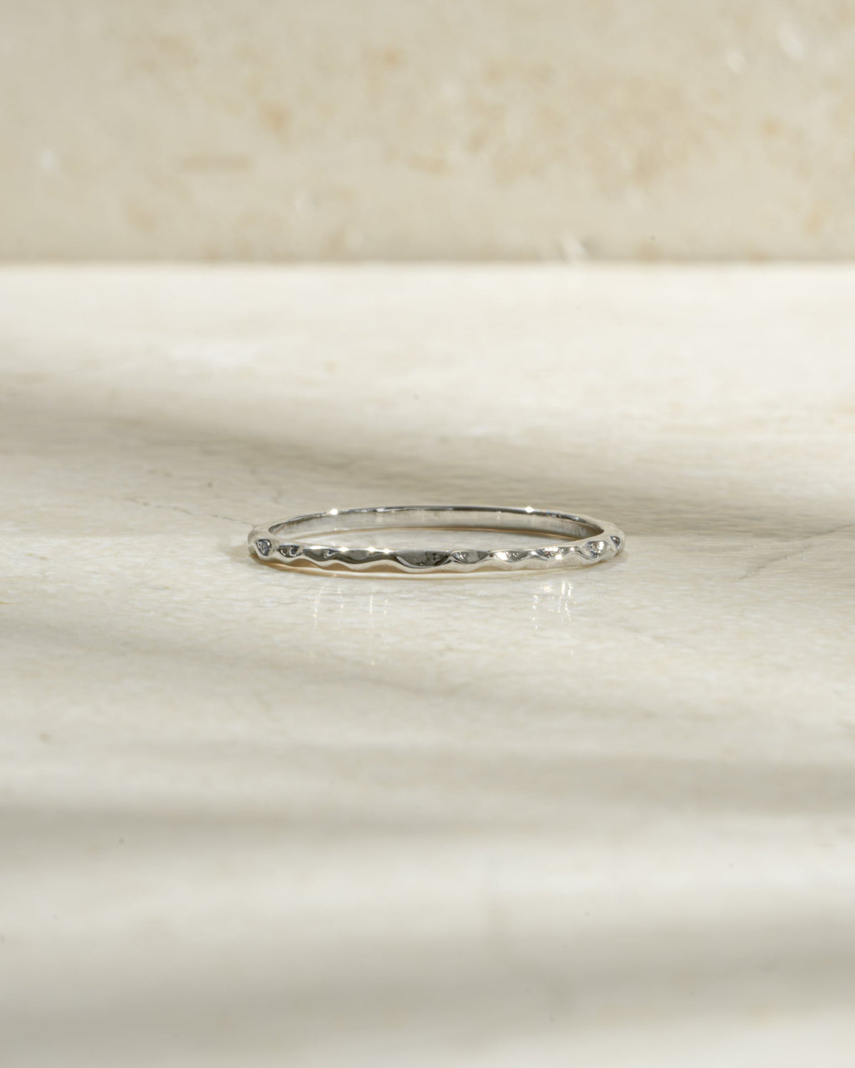 Hammered Stacking Ring