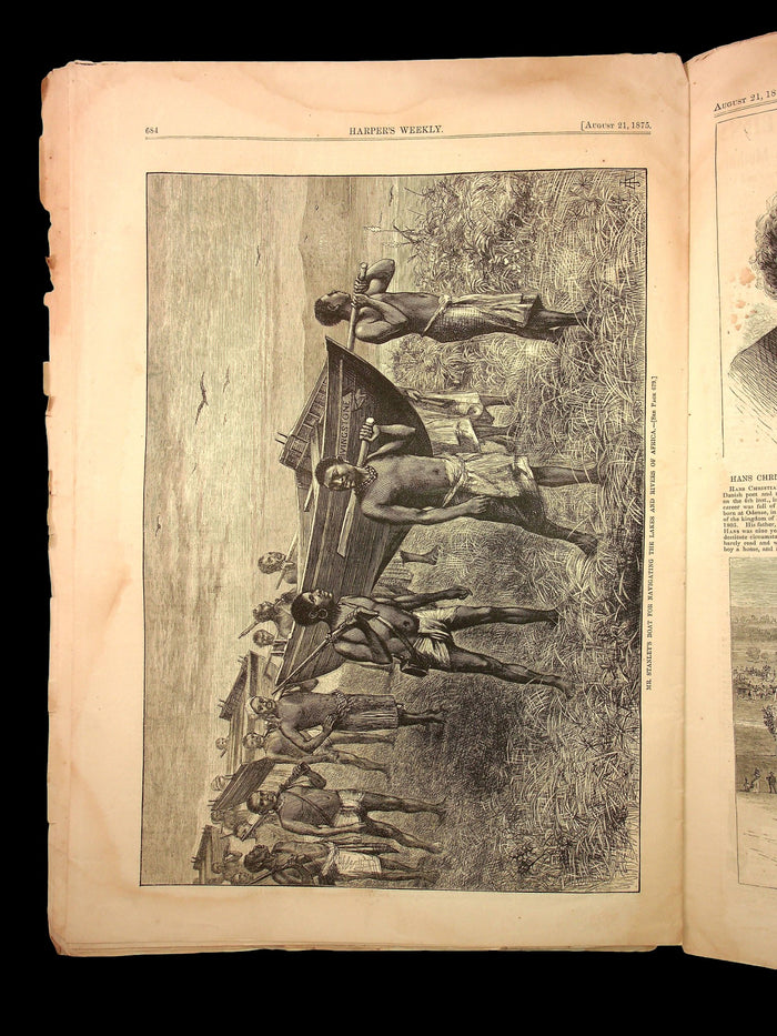 Harper's Weekly (Original 1800s Magazine) - August 21st, 1875 - Reconstruction Era