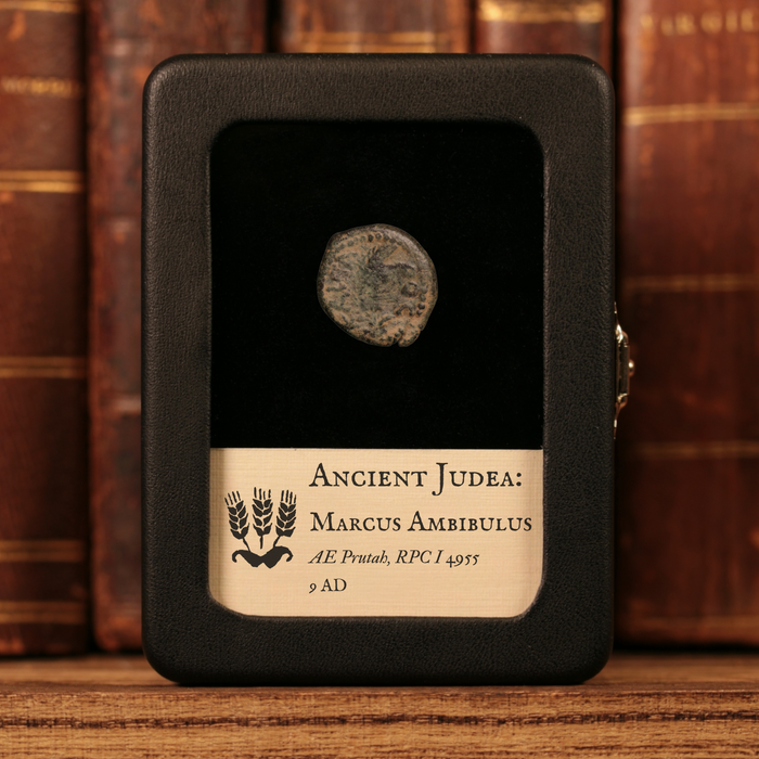 Judaea, Marcus Ambibulus Under Augustus, AE Prutah, Jerusalem Mint - 24 CE - Ancient Judea