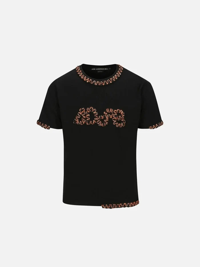 ANDERSSON BELL Julian ADSB Logo T-Shirts - Black - T-Shirts T-SHIRT
