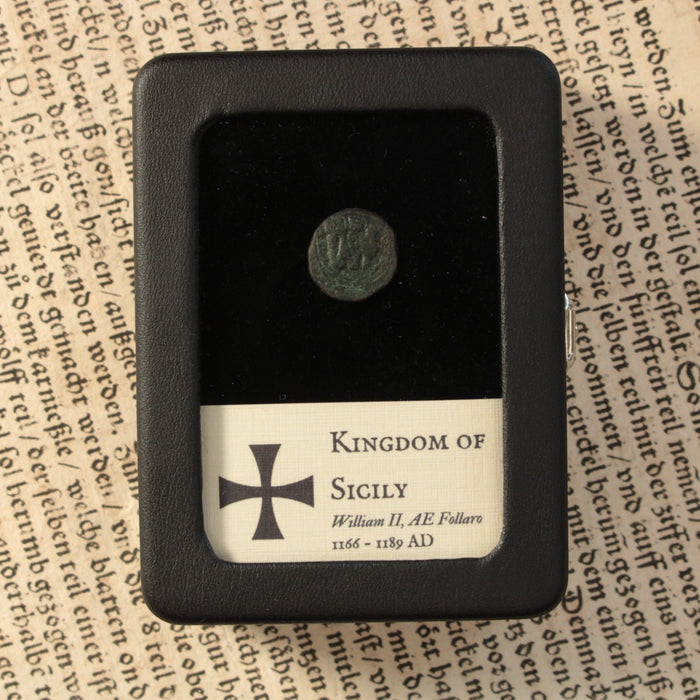 Kingdom of Sicily, William II, 1 Follaro (Lion's Head) - 1166 to 1189 CE - Italian States