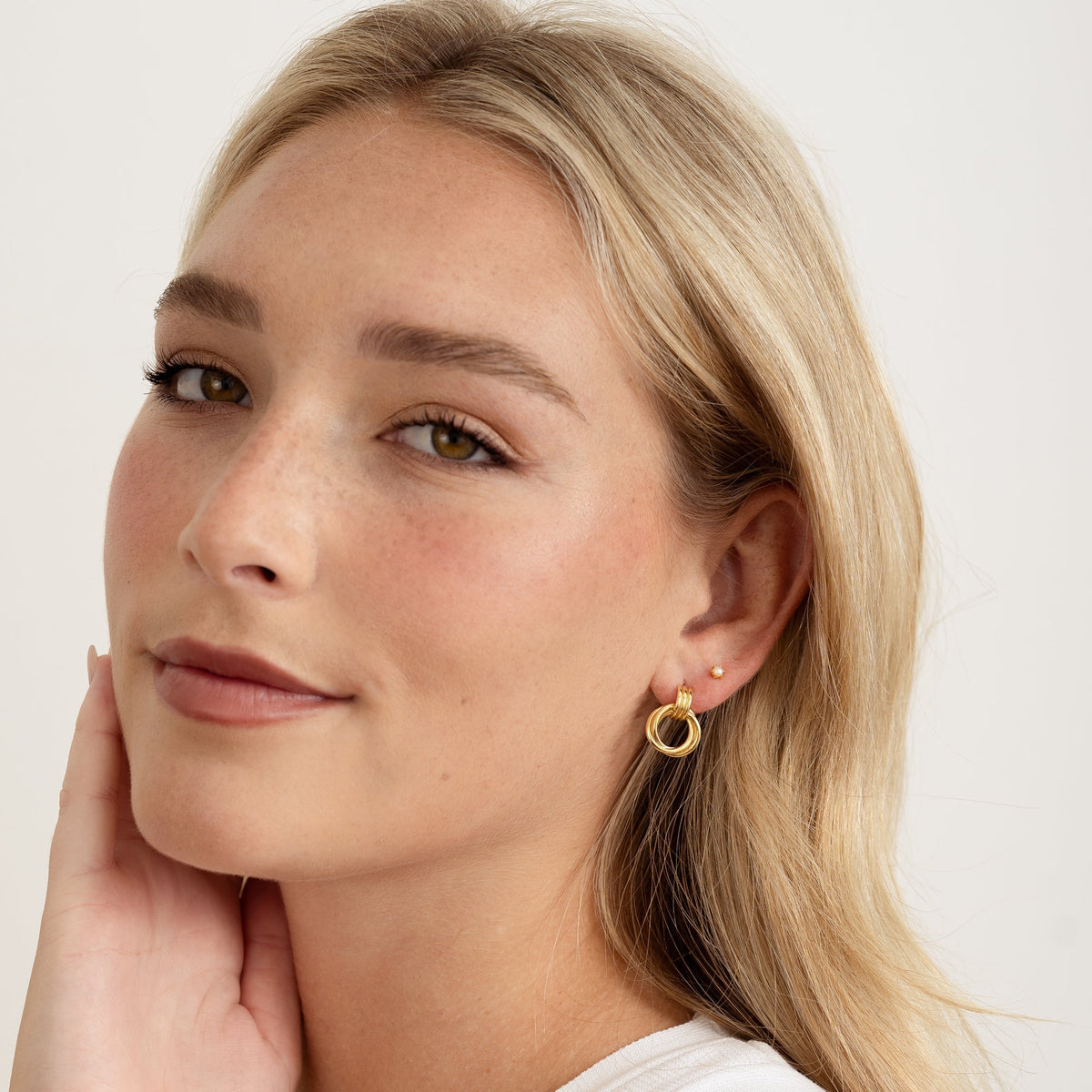 Knot Hoop Earrings