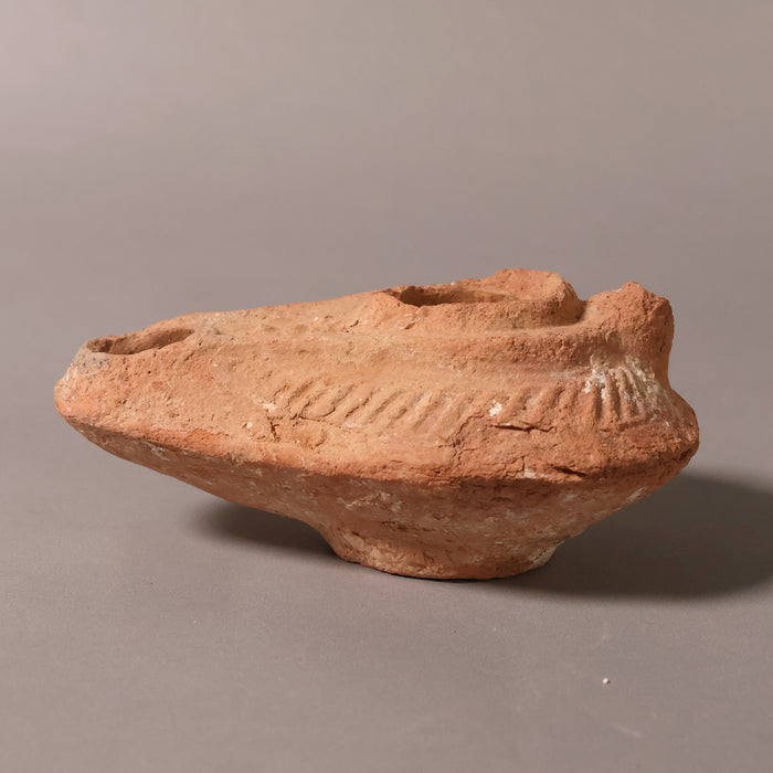 Late Roman Oil Lamp, 3.5 inches - c. 100 to 476 CE - Middle East