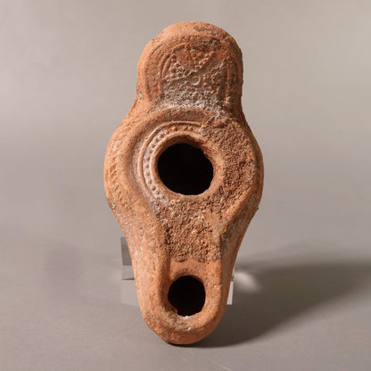 Late Roman Oil Lamp, 4 inches - c. 100 to 476 CE - Middle East