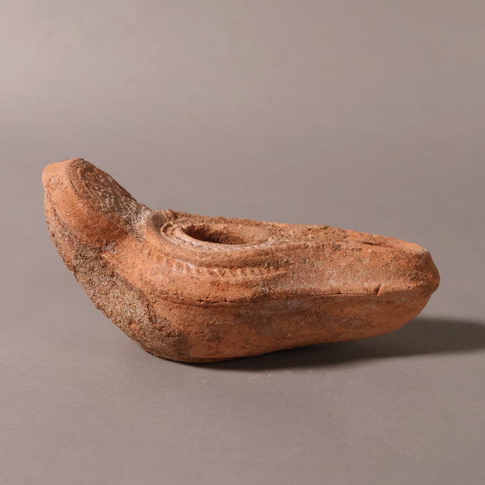 Late Roman Oil Lamp, 4 inches - c. 100 to 476 CE - Middle East