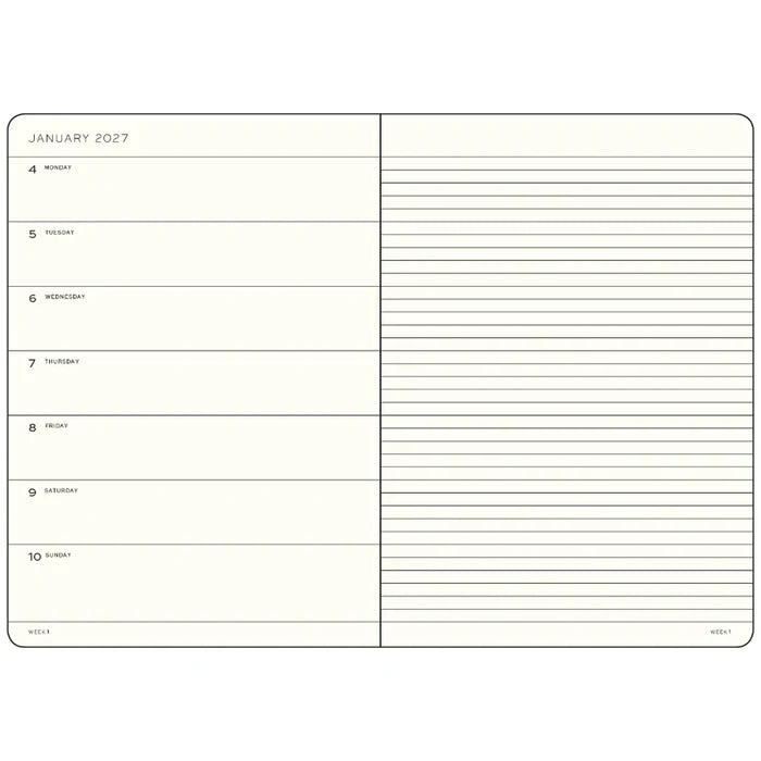 Leuchtturm 2027 Weekly Planner & Notebook Softcover