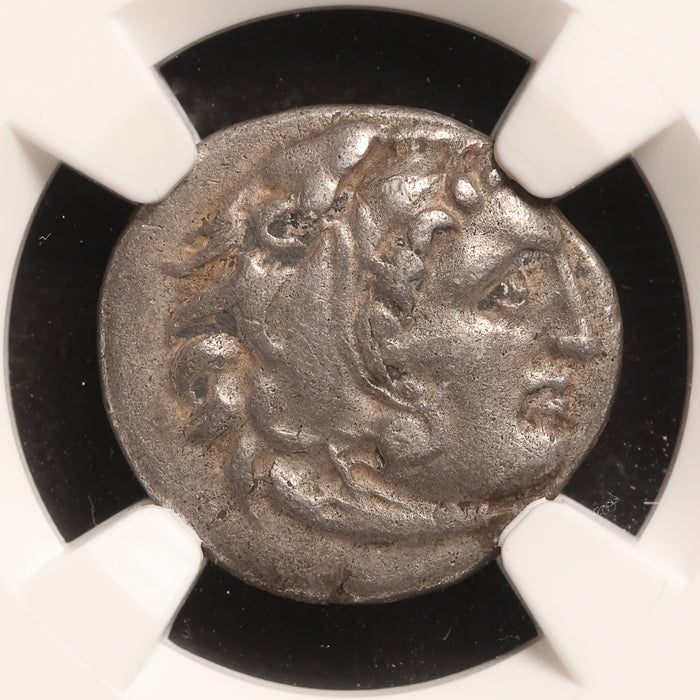 Macedon, Alexander the Great, Posthumous AR Drachm - 310 to 301 BCE - NGC Certified