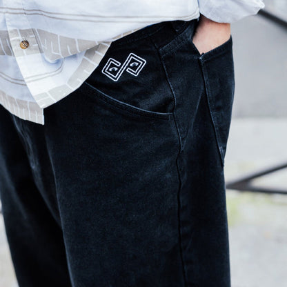 Magenta OG Denim Pants Black