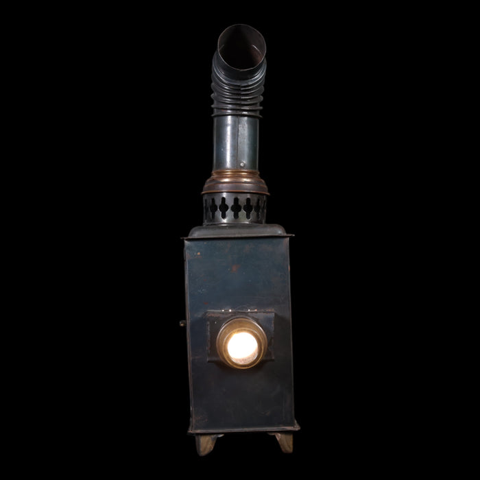Magic Lantern (Functional), Unknown German Maker, Five Slides Included - Late 1800s - Germany