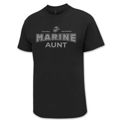Marines Aunt T-Shirt (Black)