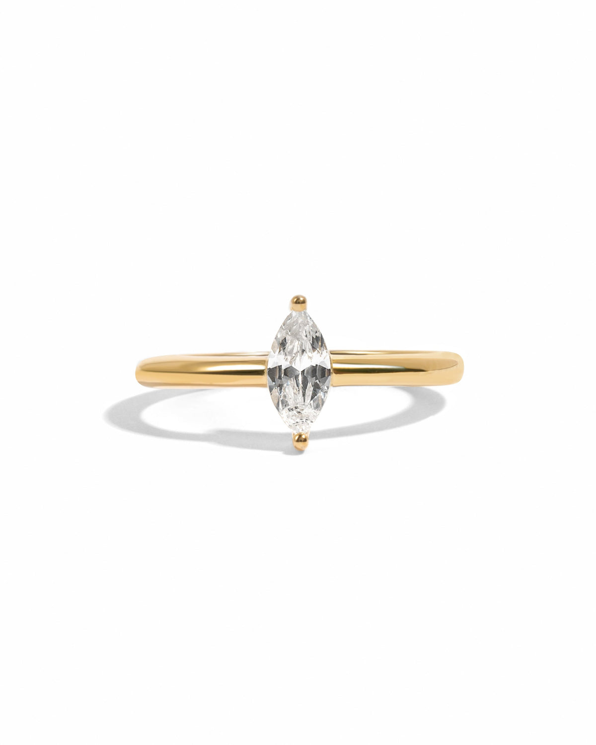 Solitaire Marquise Ring