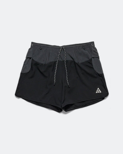 Mens ACG Dri-FIT Second Sunrise 5in Brief-Lined Running Shorts - Black/Anthracite-Summit White