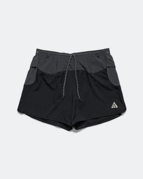 Mens ACG Dri-FIT Second Sunrise 5in Brief-Lined Running Shorts - Black/Anthracite-Summit White