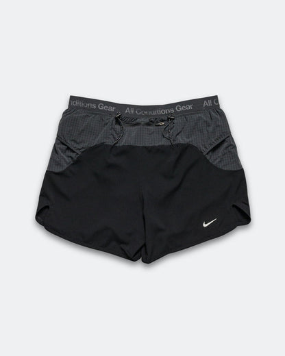 Mens ACG Dri-FIT Second Sunrise 5in Brief-Lined Running Shorts - Black/Anthracite-Summit White