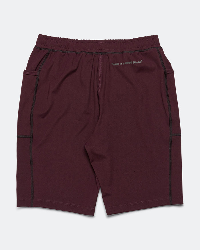 Mens Boost Half Tights - Merlot