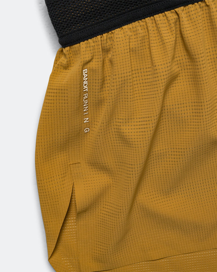 Mens CoolGrid 3in Split Short - Copal