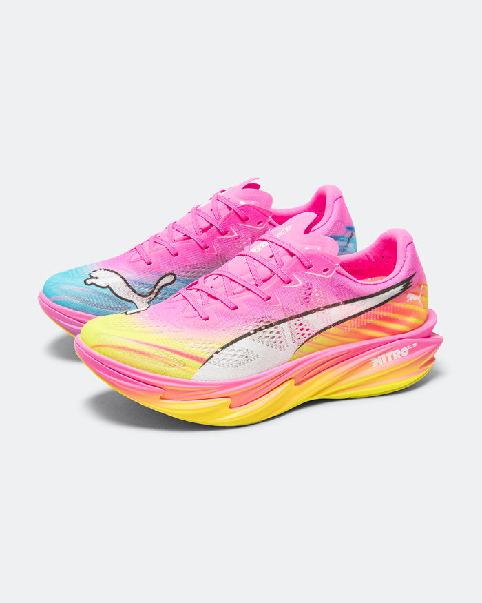 Mens Deviate NITRO Elite 4 Showtime - Poison Pink/Yellow Alert-Bright Aqua