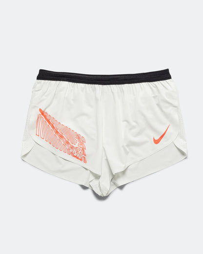 Mens Dri-FIT ADV Aeroswift 2in Brief-Lined Running Short GFX - Summit White
