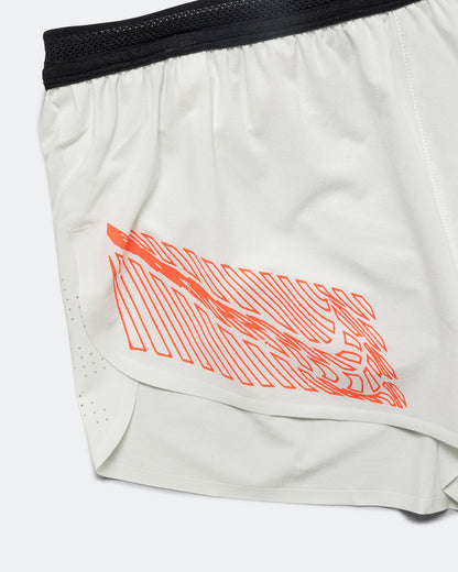 Mens Dri-FIT ADV Aeroswift 2in Brief-Lined Running Short GFX - Summit White
