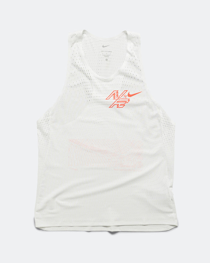 Mens Dri-FIT ADV Aeroswift Singlet GFX - Summit White