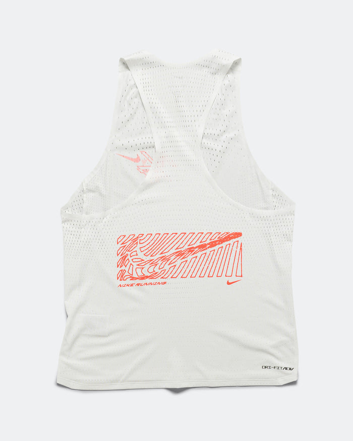 Mens Dri-FIT ADV Aeroswift Singlet GFX - Summit White