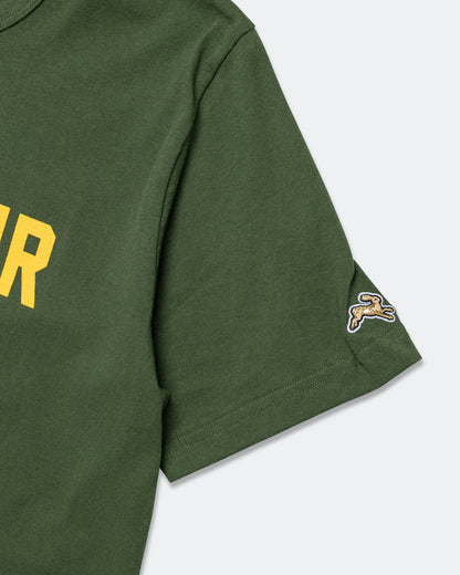 Mens Greyboy Tee - Forest/Yellow