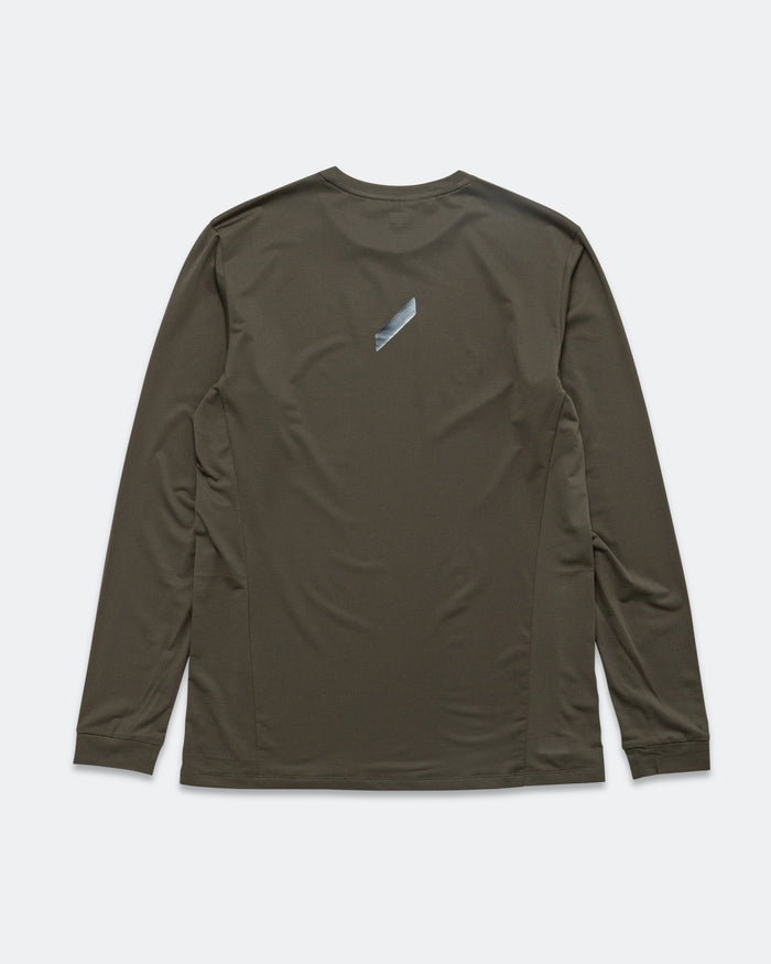 Mens LS Tech T - Dark Green