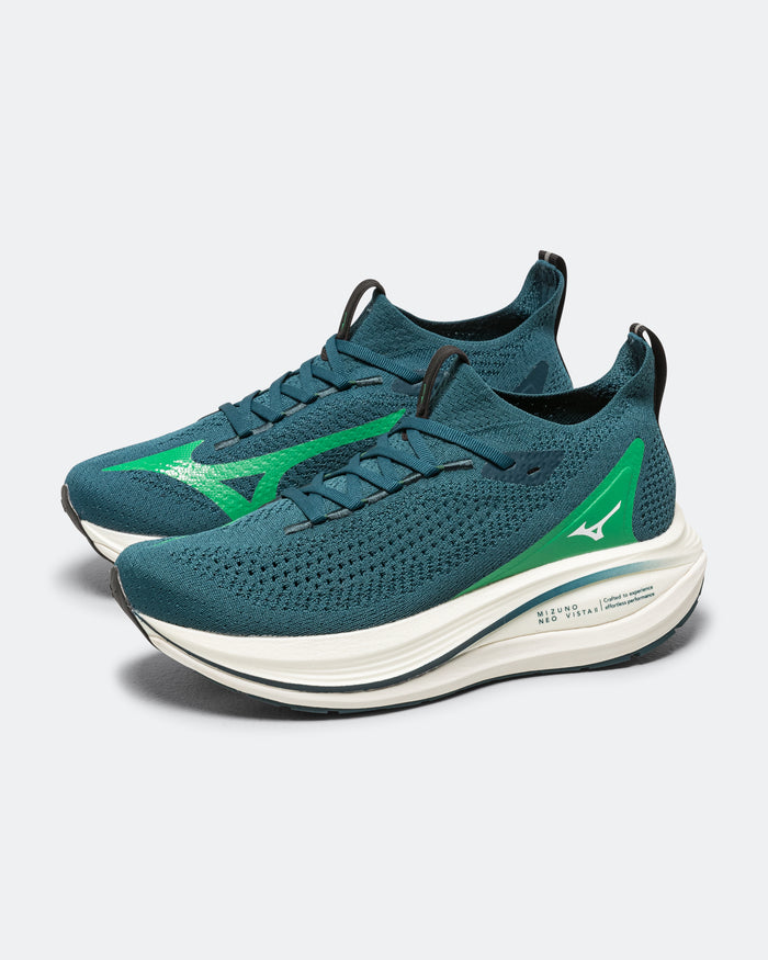 Mens Mizuno Neo Vista 2 - Reflecting Pond/White-Goblin Green