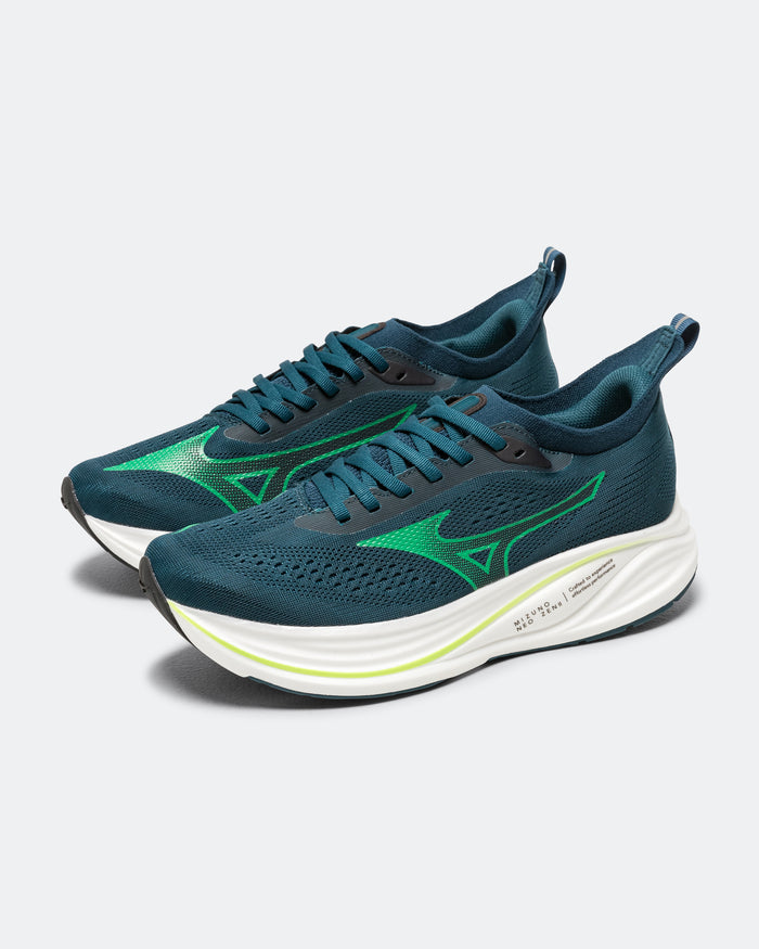 Mens Mizuno Neo Zen 2 - Reflecting Pond/Goblin Green-Glowing Apple