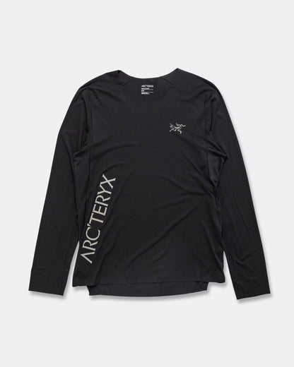 Mens Norvan Downword Logo LS - Black