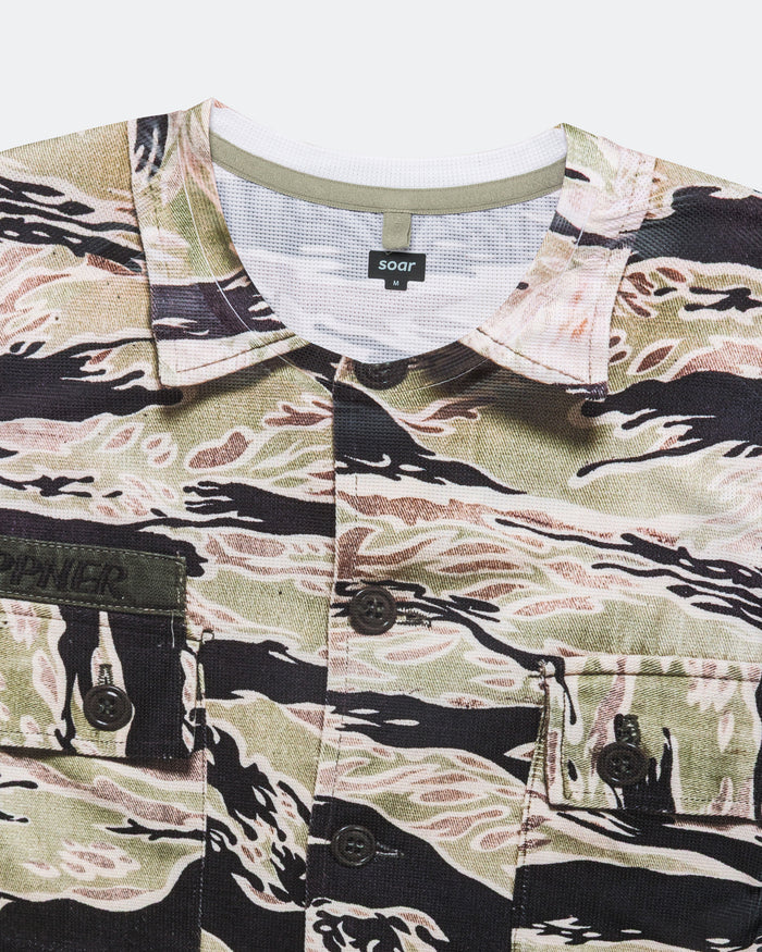 Mens Printed Tech T - Camouflage