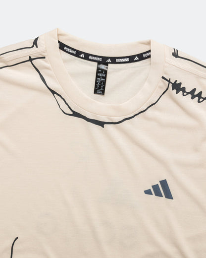 Mens Running Top x SFTM - Halo Ivory