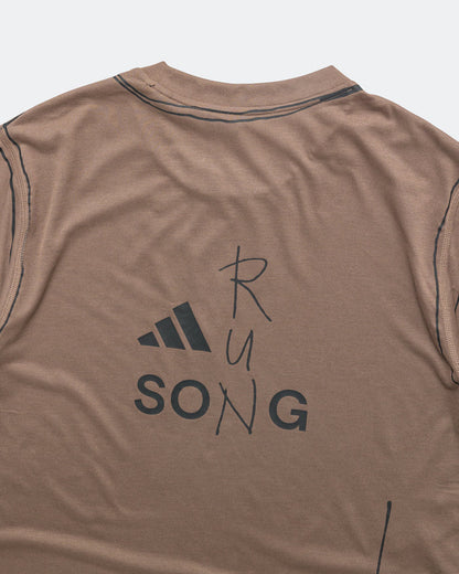 Mens Running Top x SFTM - Trace Brown