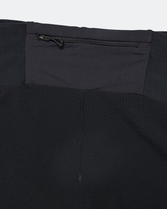 Mens Sense Aero Stow 5in Shorts - Deep Black