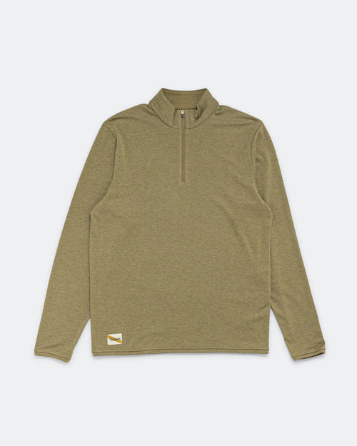 Mens Session Quarter Zip - Aloe