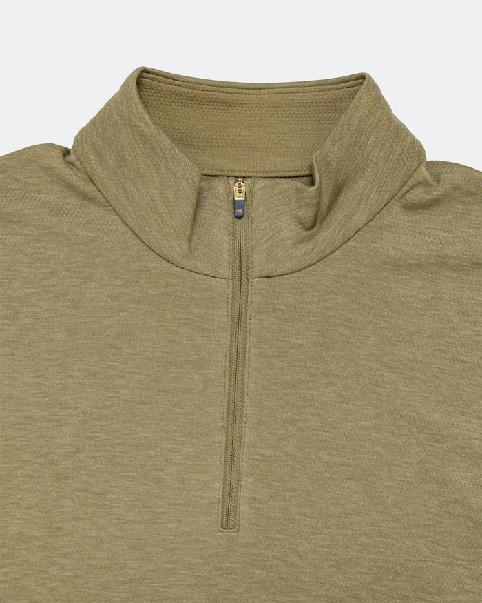 Mens Session Quarter Zip - Aloe