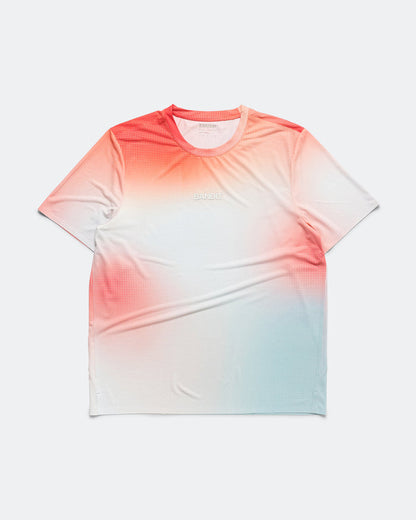 Mens Specter Performance Tee with Flopack - Micro Geo Gradient - Copal/Lagoon