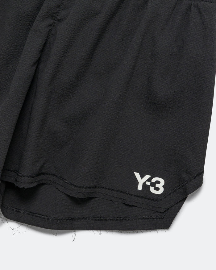 Mens Y-3 Running Shorts - Black