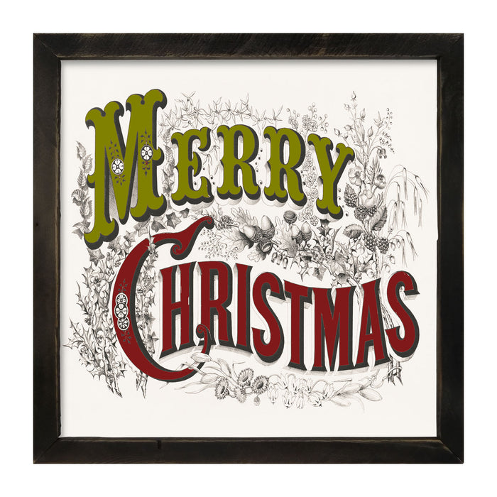 Merry Christmas (Green and Red Letters)
