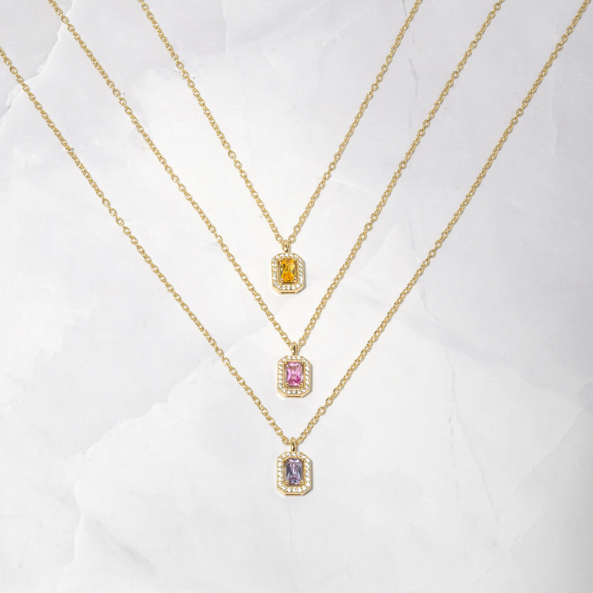 Baguette Necklace