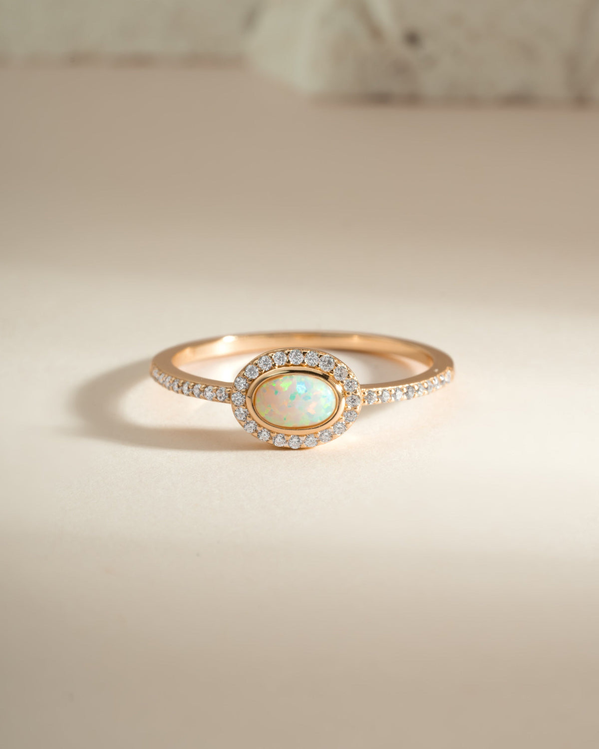 Opal Halo Ring