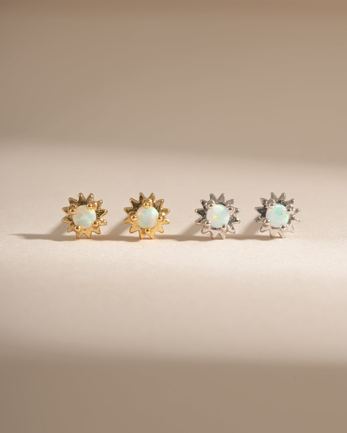 Opal Tiny Sunburst Studs