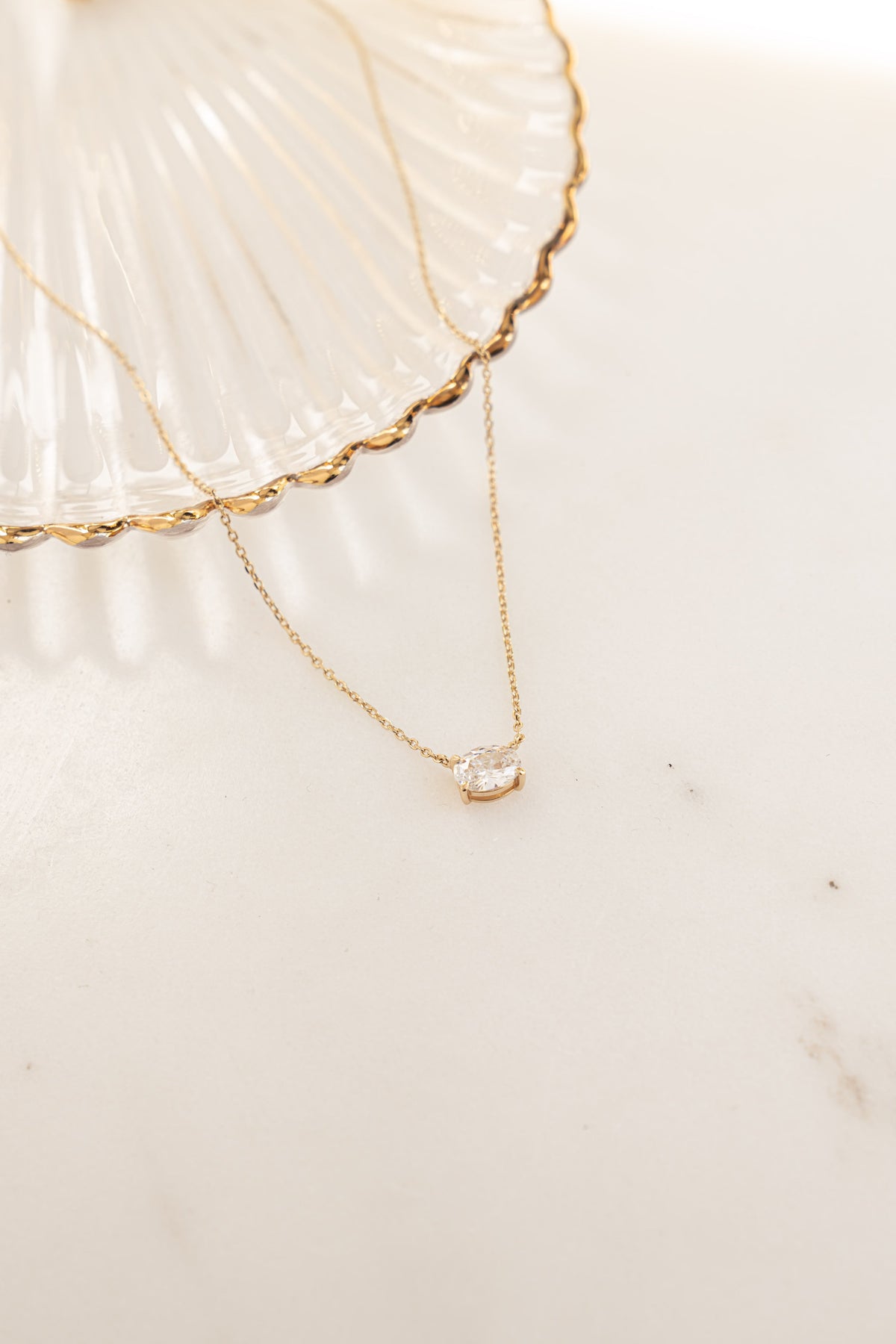 Oval Pendant Necklace