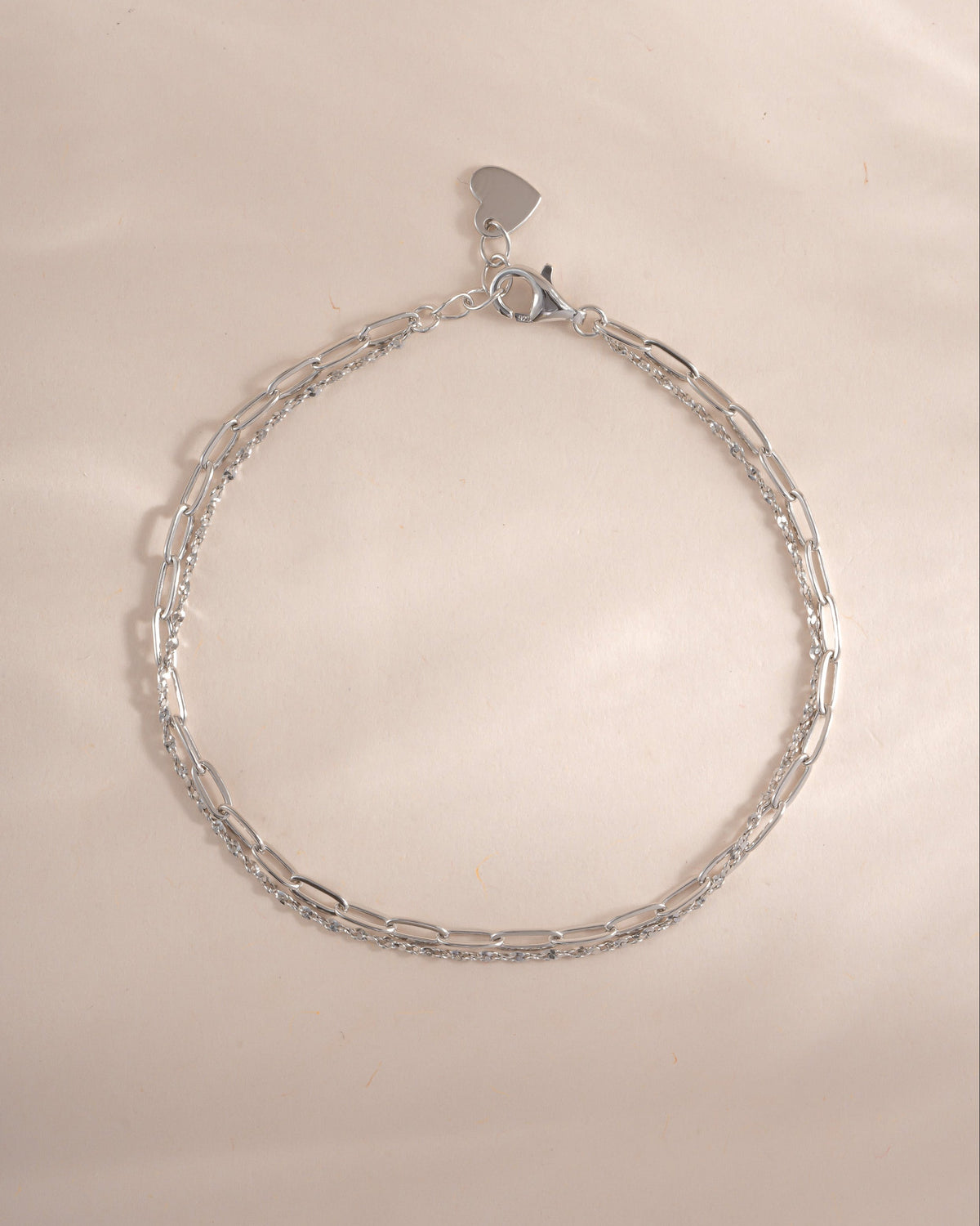 Paperclip & Chain Bracelet Set