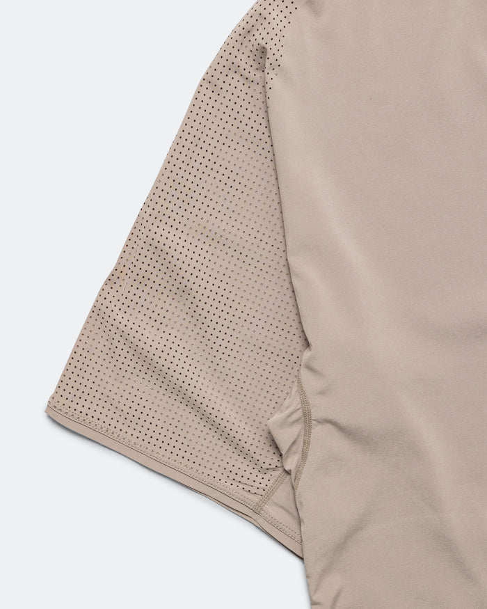 Perforated T-Shirt - Camel