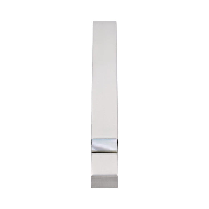 Polished Stainless Steel and Mother of Pearl Tie Slide 50MM
