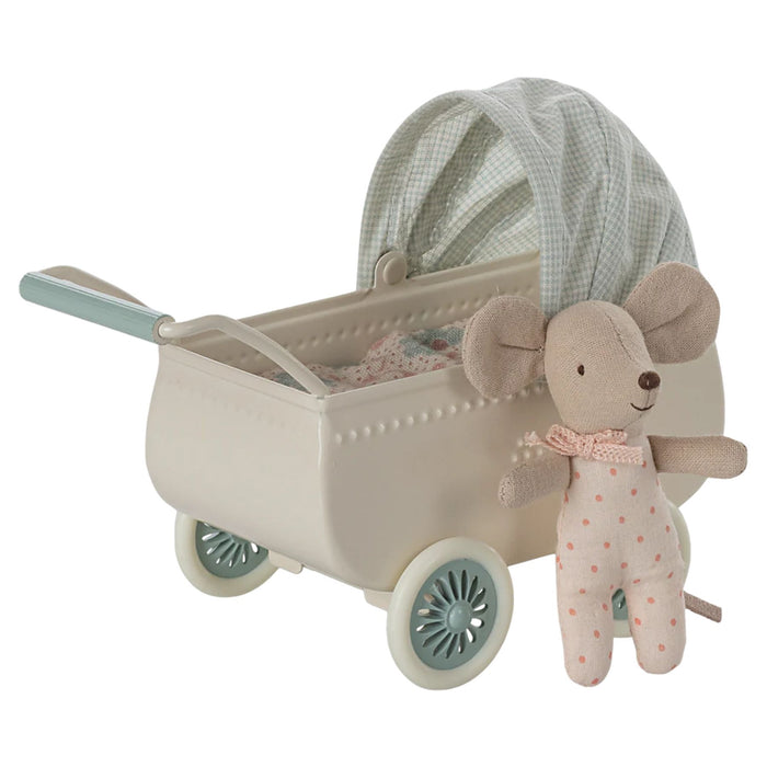 Pram with Baby Mose - Mint