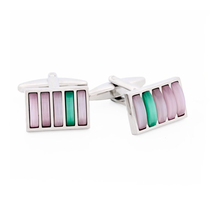 Purple Green Cufflinks
