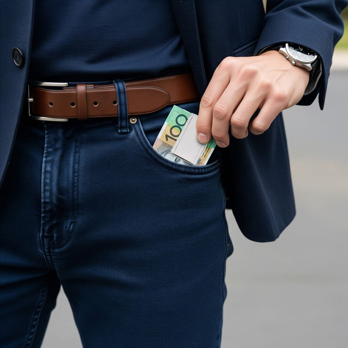 Rhodium Plated Money Clip