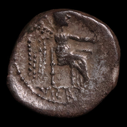 Roman Republic, M. Porcius Cato, AR Quinarius, Liber (God of Wine) - 89 BCE - Roman Republic
